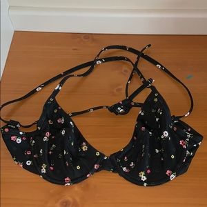 Aerie floral bikini top